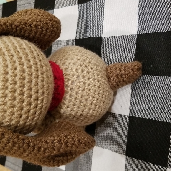 SOLD Crochet Puppy Dog with Collar - Picture 4 of 10